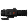 ATN TIWST6M325 Thermal Imaging Scope, high-sensitivity sensor with SharpIR AI, OLED display, rugged design with rubberized grip, mounted on a tripod or weapon.