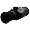 ATN Corp TIWST6M650 Thermal Imaging Scope with SharpIR AI Technology, High-Sensitivity Sensor, and Hot Point Tracking, shown in close-up view with a black body and adjustable focus