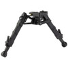 Accu-Tac WBAQD-0400 WB-4 Arca Spec Quick Detach Bipod, lightweight adjustable height bipod for long-range shooting, black with multiple mounting options and secure locking mechanisms.