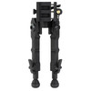 Accu-Tac BR-4 G2 Arca Spec Quick Detach Bipod - Lightweight 6061 T6 Aluminum for Precision Shooting, black bipod with quick detach mechanism and adjustable legs.