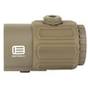 EOTECH G43.STSTAN 3X Magnifier, compact switch-to-side mount for HWS with QD Mount in tan color.