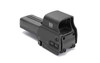 EOTECH 518.A65 Holographic Sight - AA Battery Powered, Side Button Functionality, Water Resistant, Compatible with MIL-STD-1913 Rail, image showing the black holographic sight with a rectangular viewing window and mounting base.