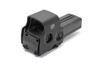 EOTECH 518.A65 Holographic Sight - AA Battery Powered, Side Button Functionality, Water Resistant, Compatible with MIL-STD-1913 Rail, shown in a close-up image highlighting its compact design and adjustment dials.