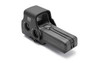 EOTECH 518.A65 Holographic Sight, side view showing compact design, black finish, and mounting base compatible with MIL-STD-1913 rail.