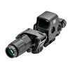 EOTECH HHS1 FTCU-BLK Tactical Holographic Sight & G33 Magnifier Combo with Unity FAST Mount, black tactical aiming sight with magnifier, dual sight system for enhanced precision and target acquisition.