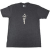 Magpul Industries Hula Girl Tee - 2XL Cotton-Poly Blend T-Shirt with Iconic Design, gray color, featuring a black and white hula girl holding a rifle graphic on the front.