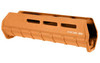 Magpul Industries MAG494-ORG MOE M-LOK Forend for Mossberg 590/590A1, orange reinforced polymer shotgun forend with enhanced modularity and ergonomic design