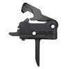 Rise Armament T017F-PCC-BLK - High-Performance Black PCC Firearm for Precision Shooting, close-up of the black firearm's innovative charging handle and ergonomic design for tactical use.