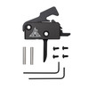 Rise Armament RA-140F-CTI Super Sporting Trigger, premium black trigger with Come And Take It logo, including screws, pins, and Allen keys, designed for firearm customization.
