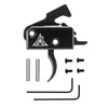Rise Armament RA-140-CTI Super Sporting Trigger – Precision Black Trigger with ‘Come And Take It’ Logo, showing a black trigger with logo, screws, pins, and Allen keys.