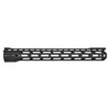 Rise Armament RA-905-150-BLK M-LOK AR-15 Handguard, lightweight, durable, customizable with 360-degree sling swivel points, black aluminum rail system.