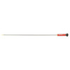 Birchwood Casey BC-41430 Premium Carbon Cleaning Rods for .22 to .264 Caliber Firearms, durable and high-performance gun maintenance tool with red and black handle and long metal rod.