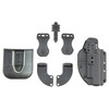 Alien Gear Holsters AGH Photon Glock 48/48MOS Holster - Ambidextrous IWB/OWB with Light Bearing Capability, shown with mounting accessories, clip, and paddle for concealed carry, made in USA.