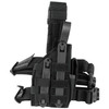BLACKHAWK Omega VI Ultra Modular Light Holster, versatile tactical gear for right and left-handed users, featuring a durable black nylon construction and adjustable straps.