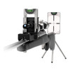Real Avid Level Rite Scope Alignment Tool - Precision Reticle Leveling for Accurate Shooting, mounted on a firearm rifle with scope alignment accessories.