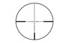 Trijicon ACCUPOINT 1-6X24 GRN DOT Riflescope, image of a green dot illuminated reticle within the scope's circular view, showcasing precision aiming for hunting and shooting.