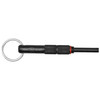 Real Avid AVGLOCK21 2-in-1 Glock Maintenance Tool - Pin & Sight Tool for Optimal Firearm Care, black and silver multi-purpose firearm cleaning tool with textured grip and keyring attachment.