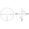 Trijicon HURON 2.5-10X40 BDC Hunting Scope, detailed technical diagram of the scope's reticle with measurements and markings for precision shooting.