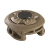 Streamlight 14057 Sidewinder Stalk Helmet Mount - Tactical ARC Mount for Streamlight Flashlights, tan-colored mount with adjustable clamp and mounting mechanism for tactical helmet use.