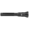 Streamlight STINGER HP DS LED flashlight, black cylindrical handheld torch with textured grip and push button switch.