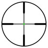 Trijicon ACCUPOINT 3-9X40 DPLX GRN D, image of rifle scope reticle with crosshairs and green LED illumination