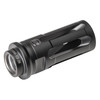 Surefire SUREFIRE CLOSED-TINE FH 5.56 1/2X28, a black firearm flash suppressor with a cylindrical design and slot openings for recoil control.