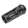 Surefire SUREFIRE Closed-Tine FH 5.56 1/2X28, a black firearm flash hider with a sturdy, closed tine design and mounting threads for 5.56 caliber rifles.