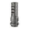 Dead Air Armament DEAD AIR KEYMO MUZZLE BRAKE SAKO, a gray metal muzzle brake with multiple cutouts and mounting holes for firearm attachment.