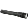 Streamlight STINGER DS LED HL AC SMART flashlight, high lumen tactical flashlight with a black textured body and a large lens for bright illumination.