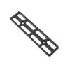 Armaspec ARMASPEC M-LOK TO ARCA RAIL 6" BLK, black anodized aluminum rifle accessory rail with multiple slots for mounting and a central mounting hole for versatile attachment.