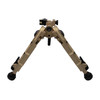 Accu-Tac ACCU-TAC BR-4 G2 BIPOD FDE, tan-colored bipod with adjustable legs and mounting mechanism.