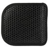 DeSantis Gunhide DESANTIS SUPER FLY RUG LCP II BL AMB, close-up image of a black leather gun holster with bubble textured pattern and black trim.
