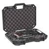 Plano PLANO TACTICAL PISTOL CASE BLK, black tactical pistol case with foam interior and secure latches for firearm storage and transport.