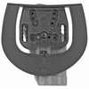 BLACKHAWK 413503BK-L Sportster 1911 Left Hand Holster, black durable polymer holster featuring SERPA auto-lock technology, compatible with tactical platforms, front view of the holster design.
