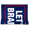 TekMat DOOR MAT LET'S GO BRANDON with a blue background, white bold text, and red border design