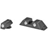GLOCK OEM NIGHT SIGHT SET 6.5, black firearm night sights with glow-in-the-dark inserts for enhanced visibility in low light conditions.