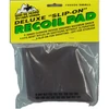 Butler Creek BTLR CRK RECOIL PAD SLIP-ON SML, a small black recoil pad in packaging with yellow and green label detailing product features.
