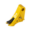 Glockmeister GLMSTR Trigger for Glock Gen 1-4, yellow and black trigger assembly for Glock handguns.