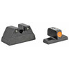 Trijicon NS H&K HD Set ORG, firearm sighting accessories with black base and orange highlighting for precision shooting.