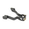 GLOCK OEM SLIDE STOP LVR 17/19 GEN5, black metal slide stop lever with spring and textured release button, designed for Glock pistols.