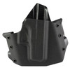 GunfightersINC GFI RONIN RH for G43X MOS, black polymer outside the waistband holster with a textured surface and retention ports.