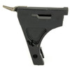 GLOCK OEM TRIG HSNG W/EJ 10/45 NO-SF, firearm trigger housing for Glock pistol with black finish and metal ejector.