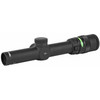 Trijicon ACCUPOINT 1-4X24 GRN TRI 30 rifle scope, black tactical scope with adjustable zoom and green illuminated reticle.
