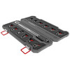 Real Avid REAL AVID MSTR FIT AR15 WRENCH SET, compact gun cleaning and maintenance tool set in a protective storage case with multiple wrench adapters.