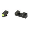 XS Sights XS R3D 2.0 GLOCK 43 GREEN, firearm sights with green accents for Glock 43.