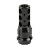 Dead Air Armament DEAD AIR KEYMO BRAKE, black firearm muzzle brake with multiple circular holes for recoil reduction.