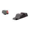 Trijicon HD NS for Glock 21, outline view of gun sight mounting base and red dot sight.