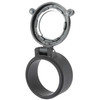 Butler Creek BTLR CRK BLIZZARD SCP COVER CLR #4, transparent scope cover with protective black base for rifles and firearms.