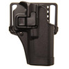 BLACKHAWK SERPA CQC Concealment Holster - Right Hand, versatile gun fit for Springfield XD .45 Compact, XD 4" & XDM with auto-lock technology for secure carry, shown in black with ergonomic design.