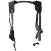 Uncle Mike's U/M PRO PAK Horizontal Shoulder Harness, black tactical shoulder strap for carrying gear, size 1.